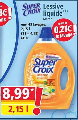 Lessive liquide Super Croix***