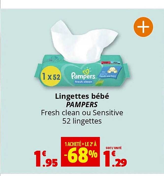 Lingettes bébé PAMPERS