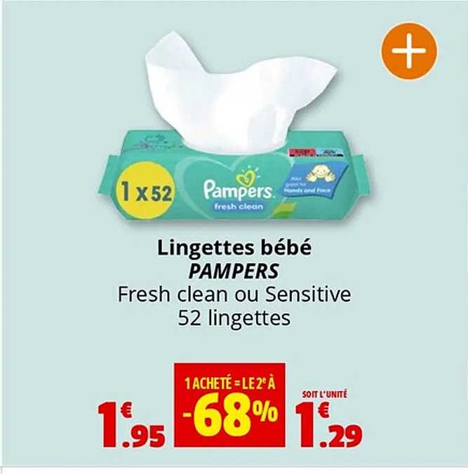 Lingettes bébé PAMPERS
