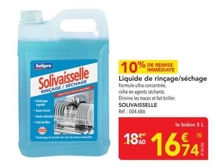 Liquide de rinçage/séchage