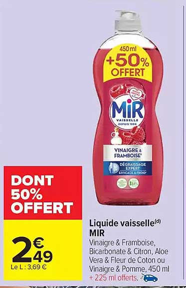 Liquide vaisselle(d) MIR