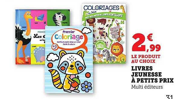 LIVRES JEUNESSE À PETITS PRIX