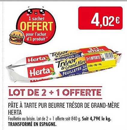 LOT DE 2 + 1 OFFERTE