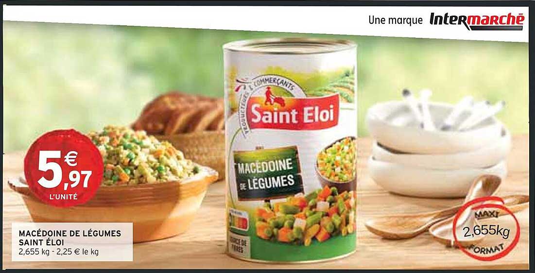 MACÉDOINE DE LÉGUMES SAINT ÉLOI