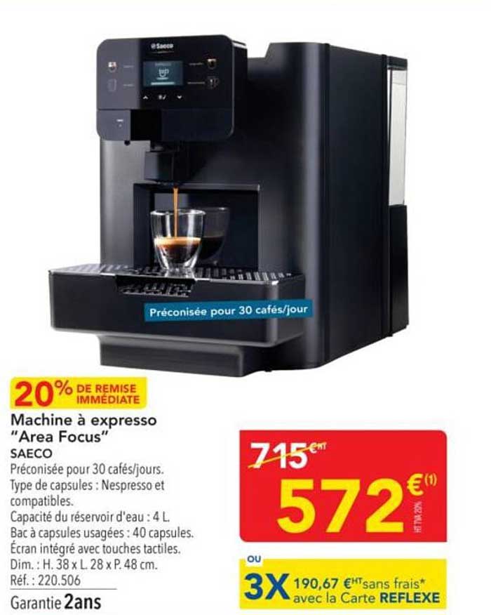 Machine à expresso "Area Focus"