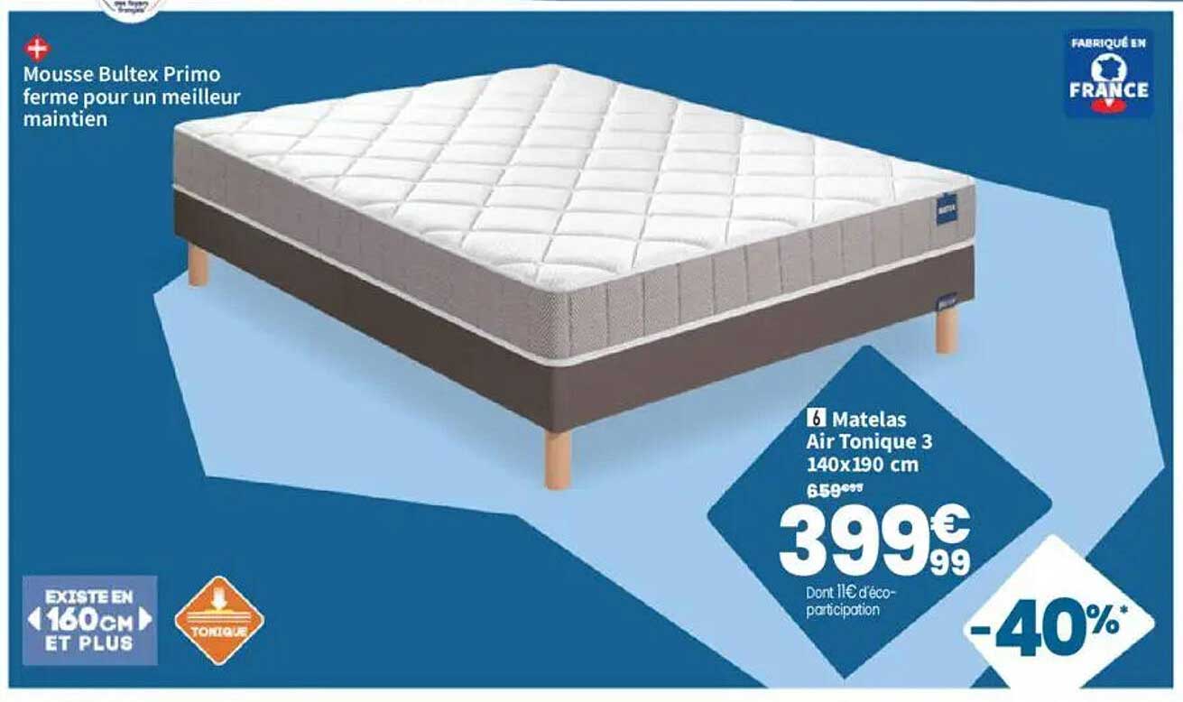 Matelas Air Tonique 3 140x190 cm