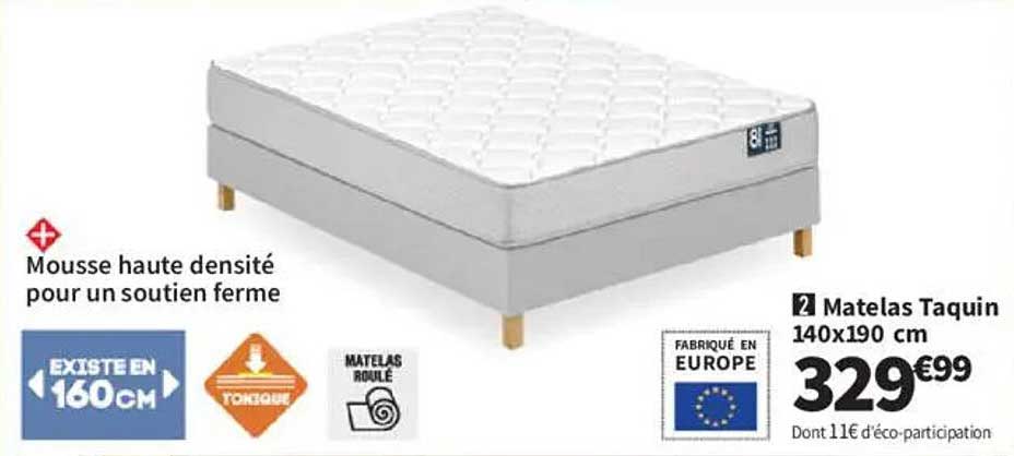 Matelas Taquin 140x190 cm