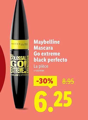 Maybelline Mascara Go extreme black perfecto