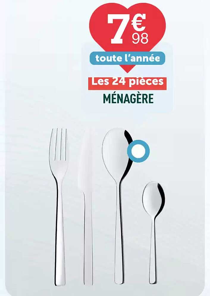 Ménagère 24 pièces