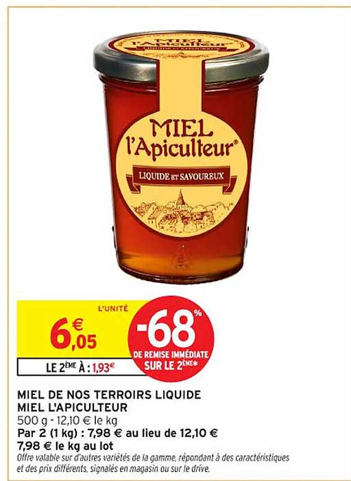 MIEL l'Apiculteur - liquide et savoureux