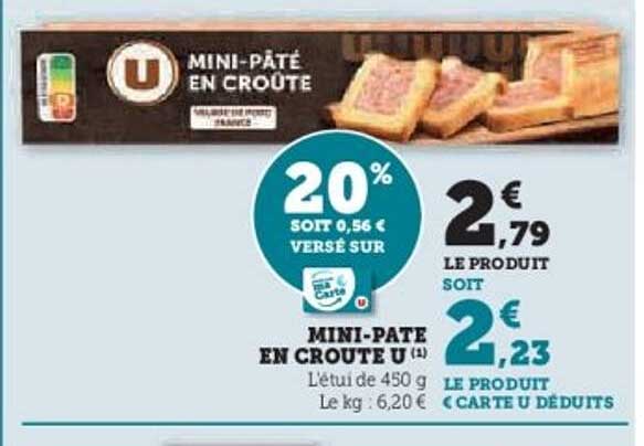MINI-PÂTÉ EN CROÛTE U
