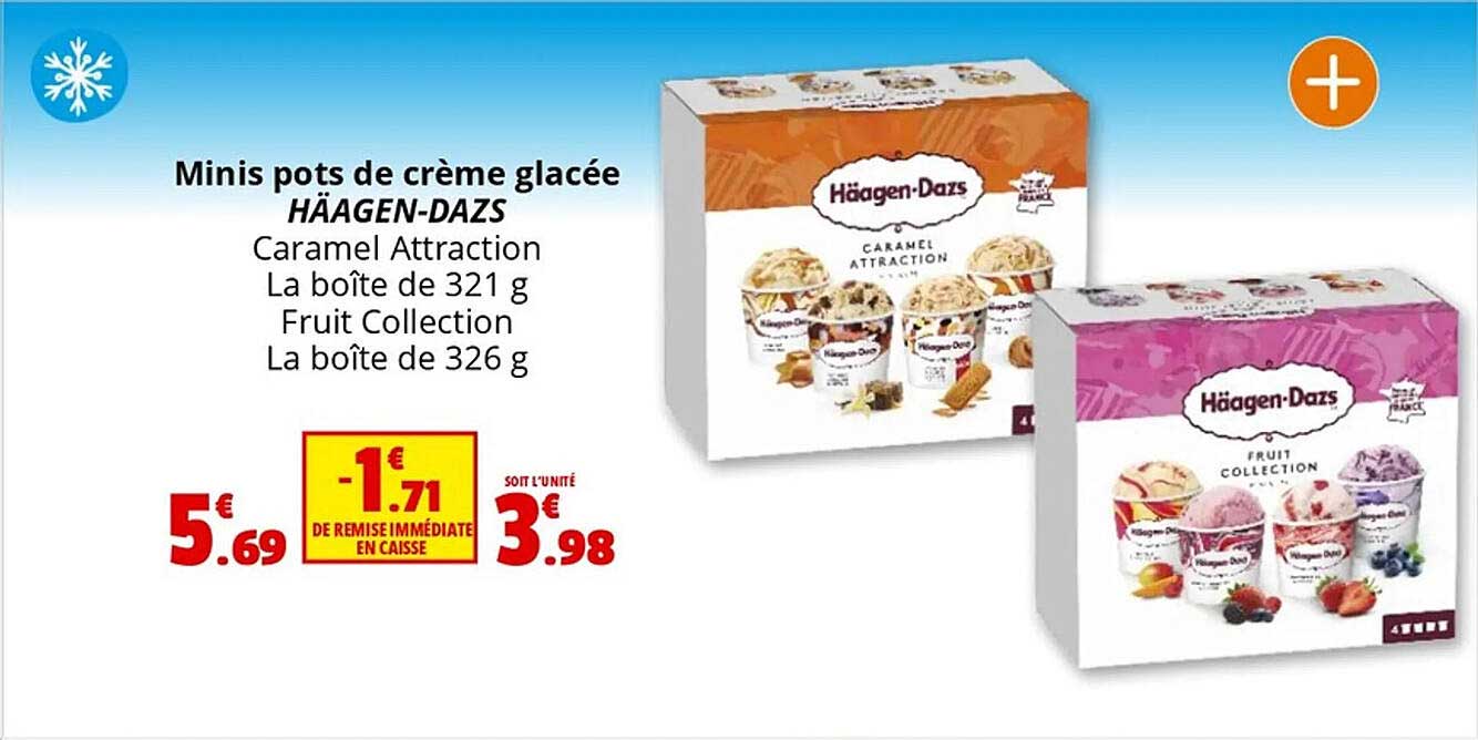 Minis pots de crème glacée HÄAGEN-DAZS