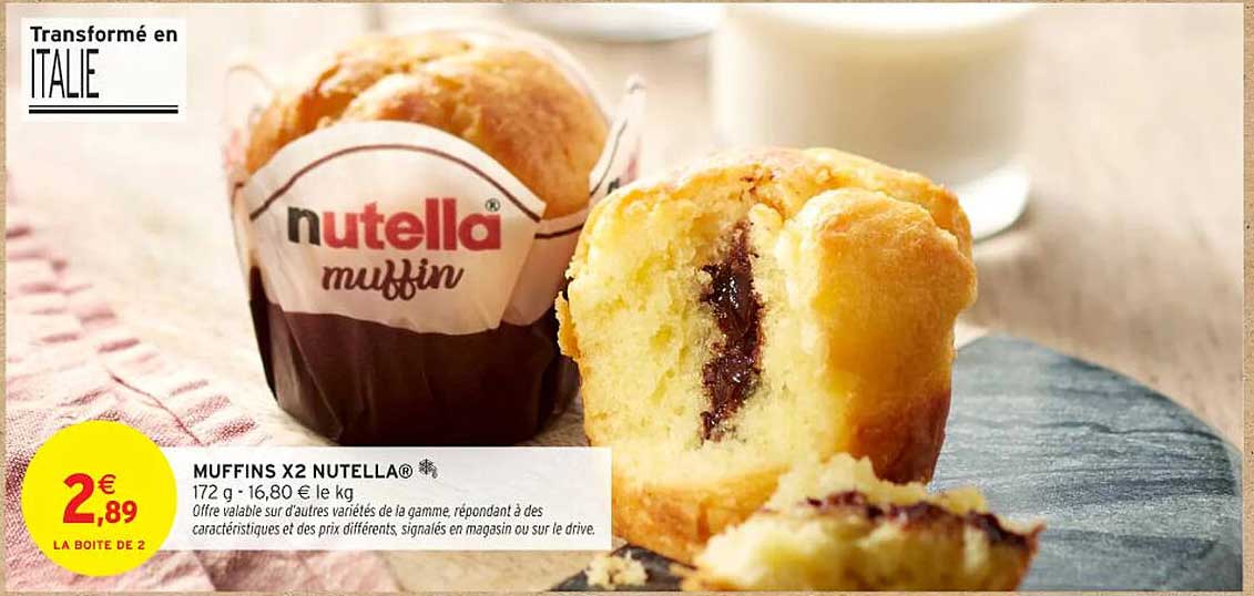 MUFFINS X2 NUTELLA®