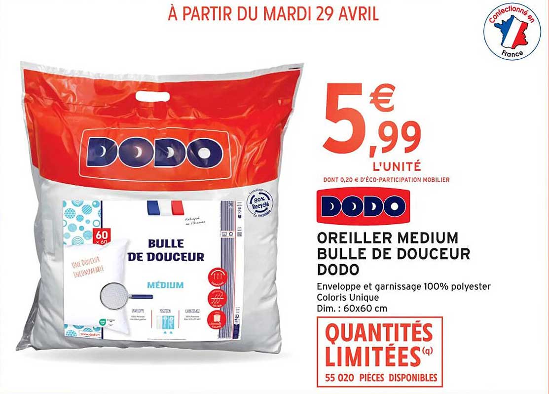 OREILLER MEDIUM BULLE DE DOUCEUR DODO