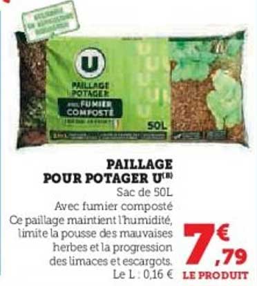 PAILLAGE POUR POTAGER U®