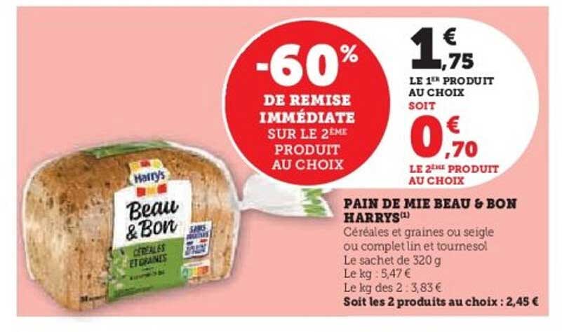 PAIN DE MIE BEAU & BON HARRYS