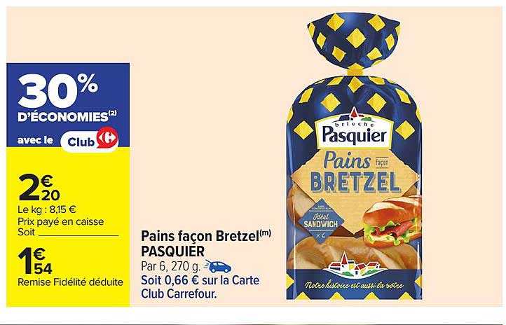 Pains façon Bretzel(m) PASQUIER