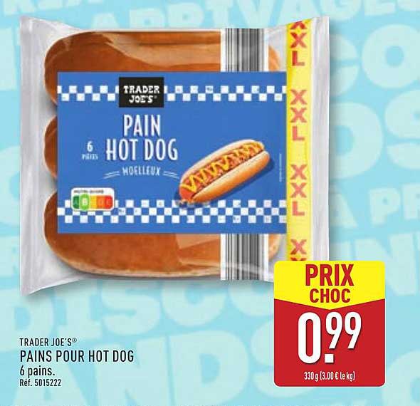 PAINS POUR HOT DOG