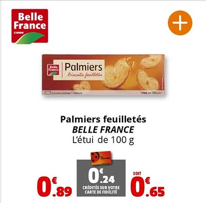 Palmier feuilleté BELLE FRANCE