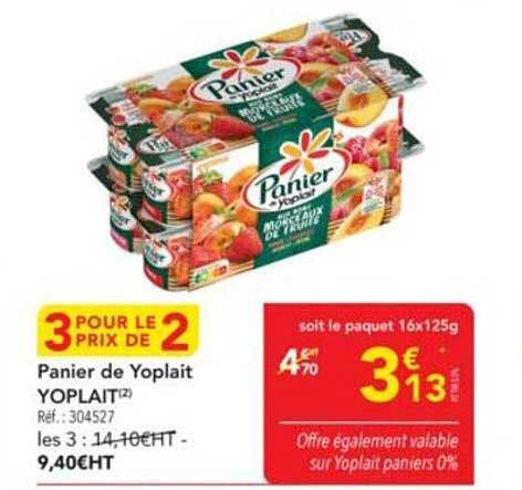 Panier de Yoplait