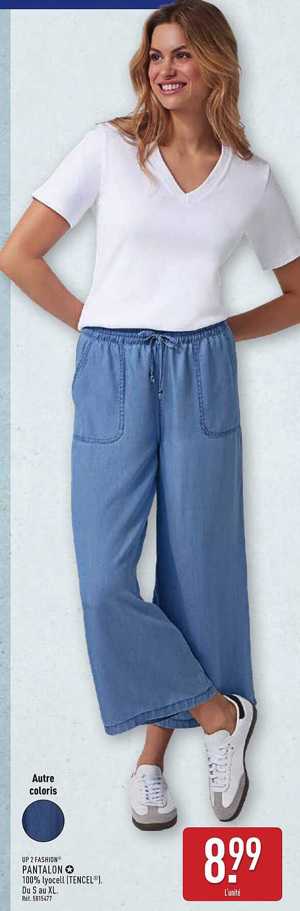 PANTALON 100% lyocell (TENCEL®).