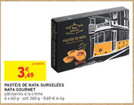 PASTÉIS DE NATA SURGELÉES NATA GOURMET