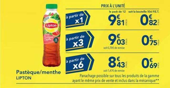 Pastèque/menthe LIPTON
