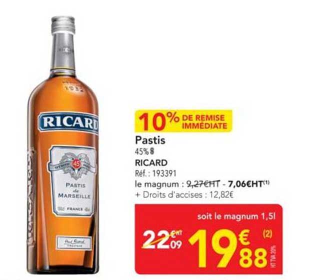 Pastis 45% 8 RICARD