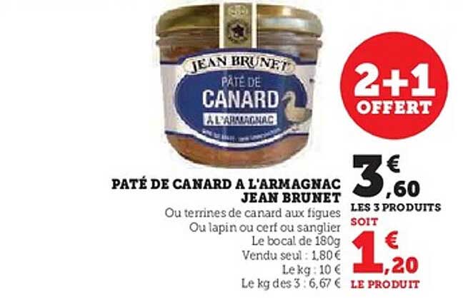 PATÉ DE CANARD A L'ARMAGNAC JEAN BRUNET