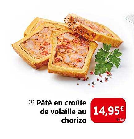 Pâté en croûte de volaille au chorizo