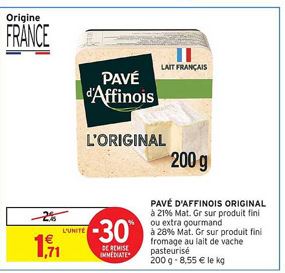 PAVÉ D'AFFINOIS ORIGINAL