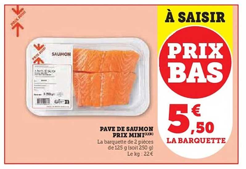 PAVE DE SAUMON PRIX MINI