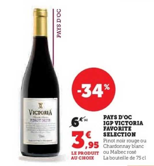 PAYS D'OC IGP VICTORIA FAVORITE SELECTION