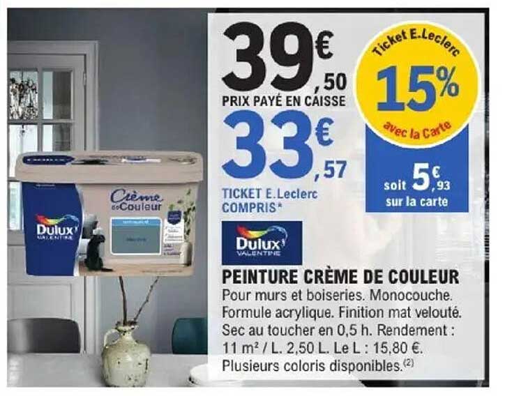 PEINTURE CRÈME DE COULEUR