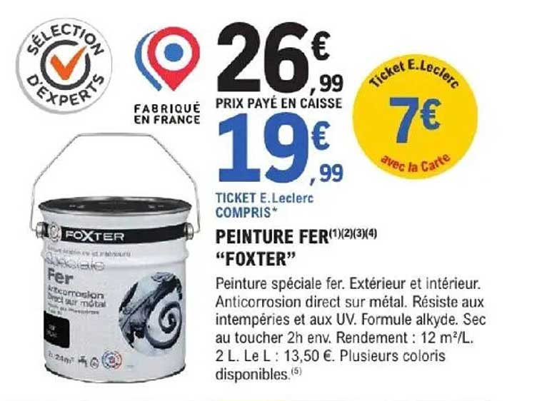 PEINTURE FER "FOXTER"