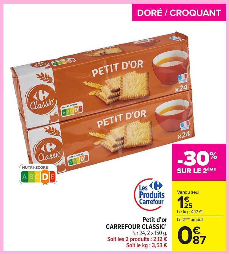 Petit d'or CARREFOUR CLASSIC'
