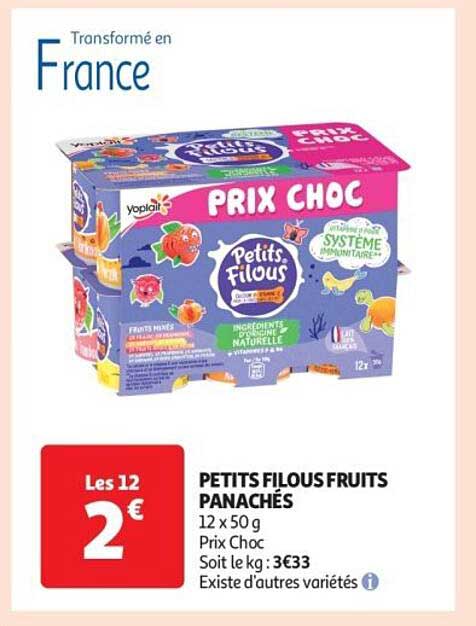 PETITS FILOUS FRUITS PANACHÉS