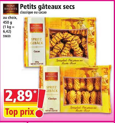 Petits gâteaux secs
