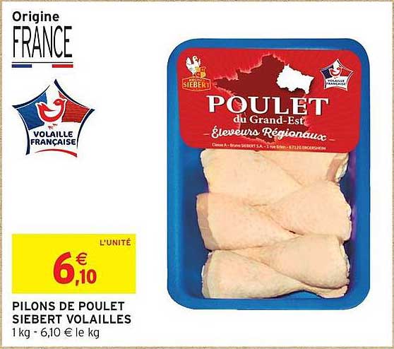 PILONS DE POULET SIEBERT VOLAILLES