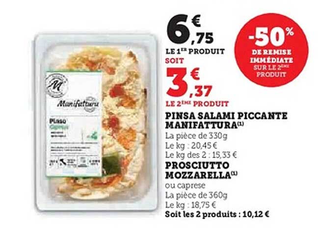 PINSA SALAMI PICCANTE MANIFATTURA