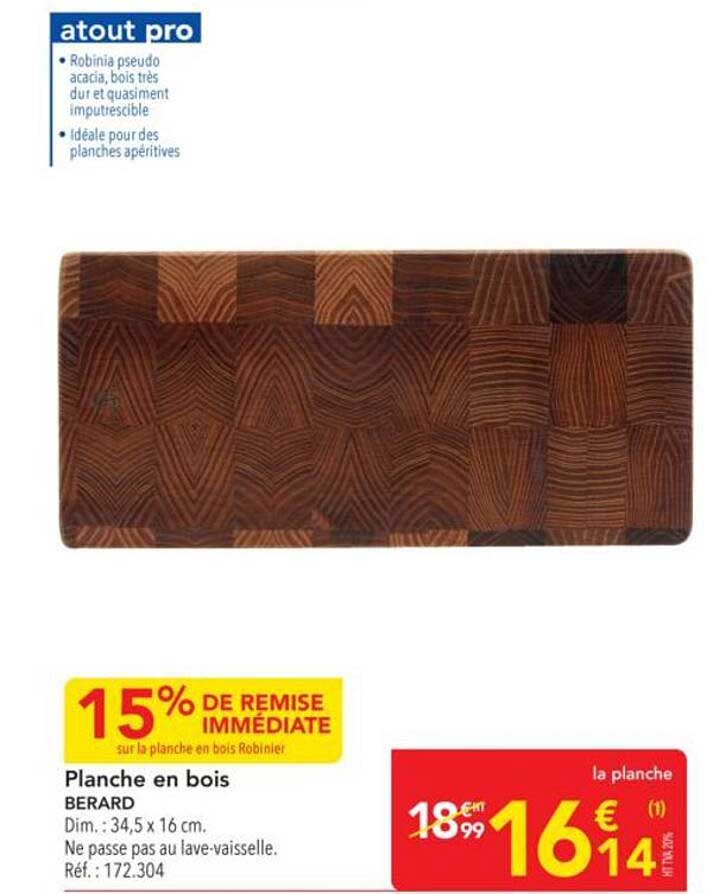 Planche en bois BERARD