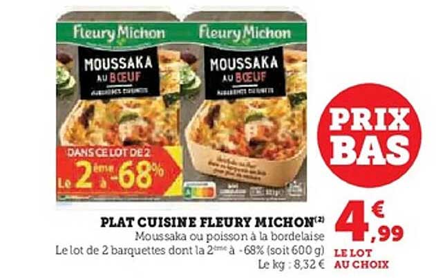 PLAT CUISINE FLEURY MICHON