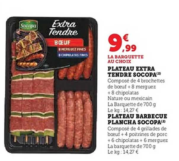 PLATEAU EXTRA TENDRE SOCOPA