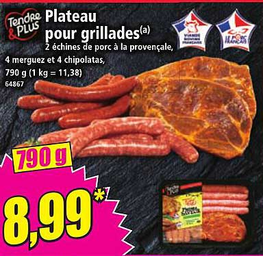 Plateau pour grillades