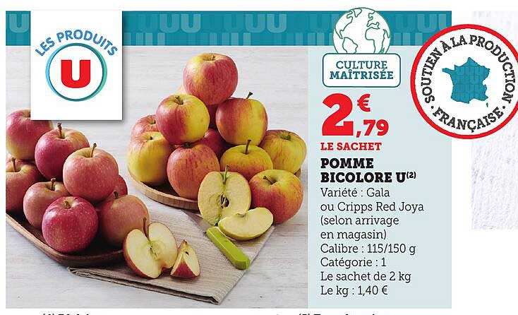 POMME BICOLORE U