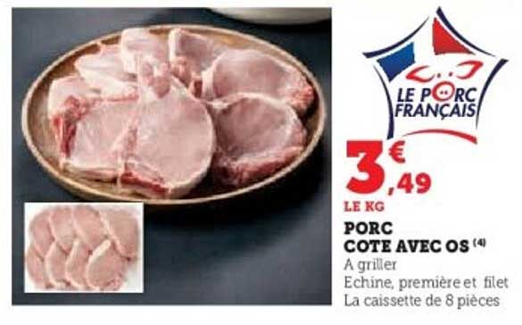 PORC COTE AVEC OS