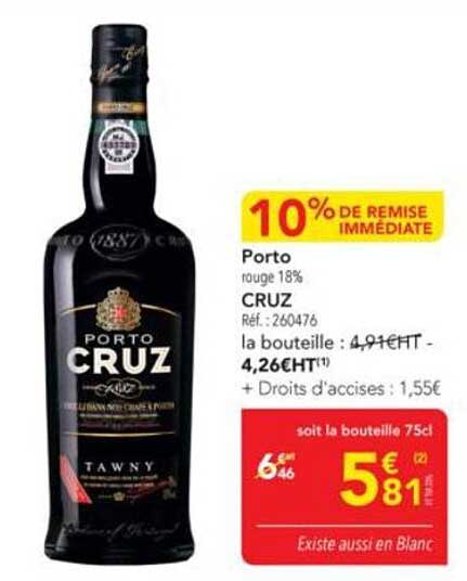 Porto rouge 18% CRUZ