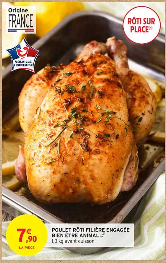 POULET RÔTI FILIÈRE ENGAGÉE BIEN ÊTRE ANIMAL
