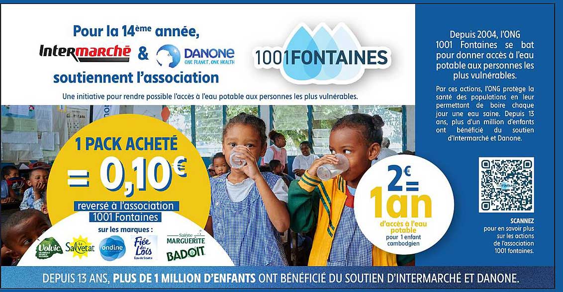 Pour la 14ème année, Intermarché & Danone soutiennent l’association