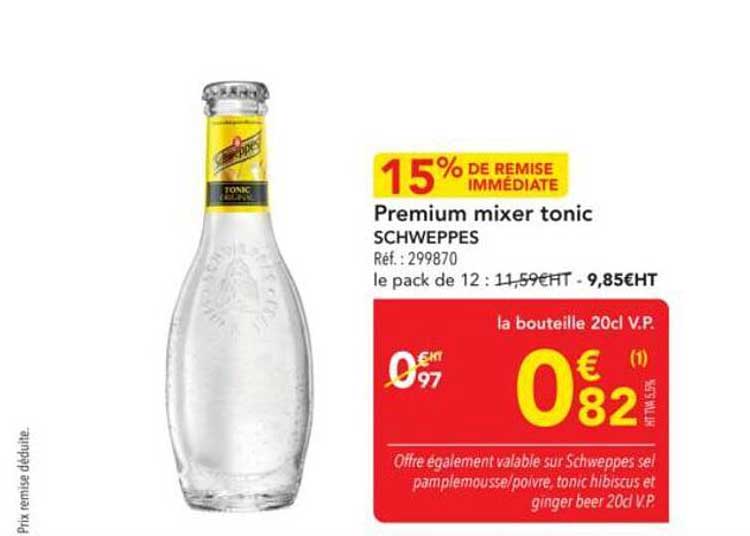 Premium mixer tonic SCHWEPPES